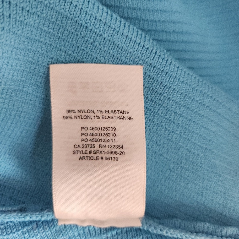 ARITZIA Babaton Sculpt Knit Ribbed Square Neck Crop Tank Top Blue Medium NWOT - Picture 6 of 6